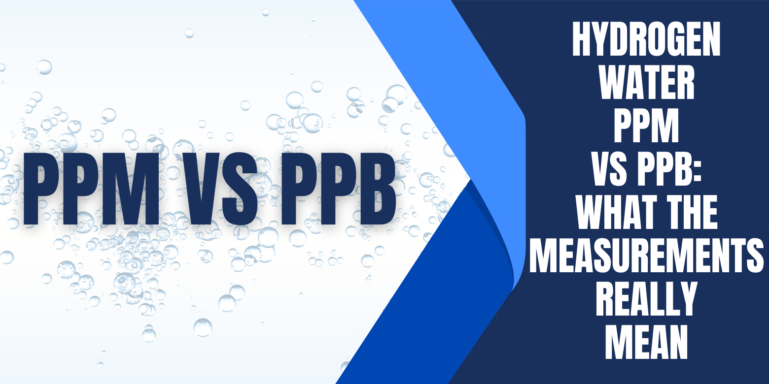 Hydrogen Water PPM vs PPB: What the Measurements Really Mean