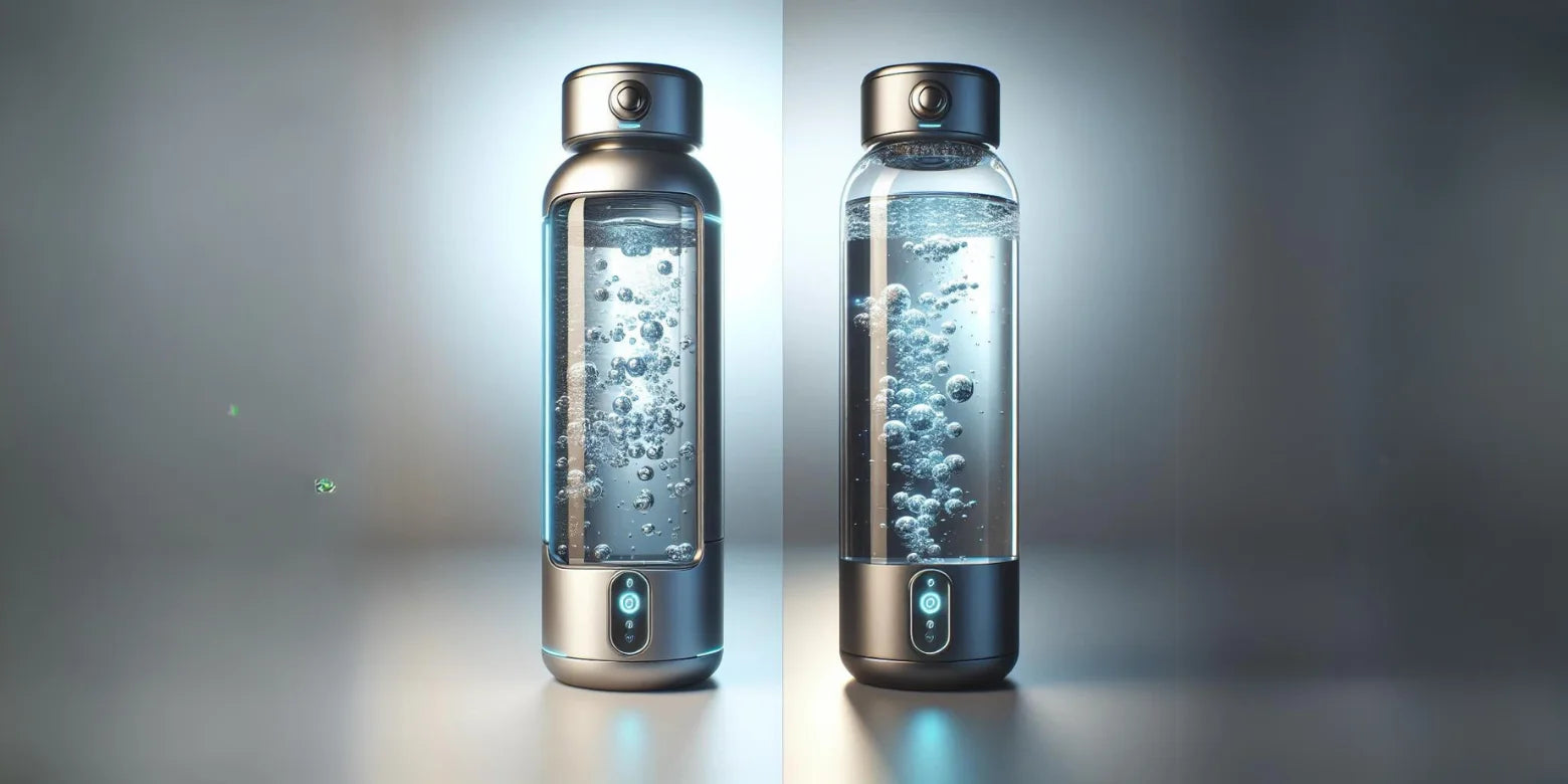 EVOLV H2GO vs. Aqua Deluxe Hydrogen Water Bottle